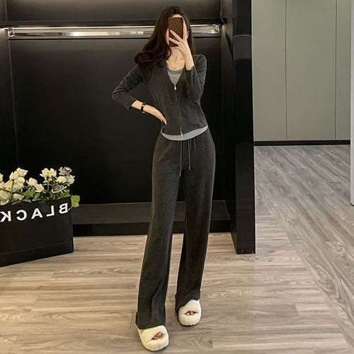 Casual Sportswear Suit For Women Autumn